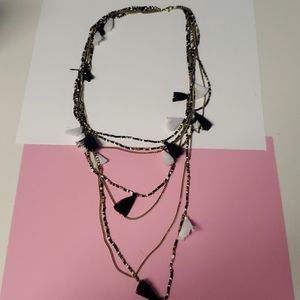 Layer tassel necklace